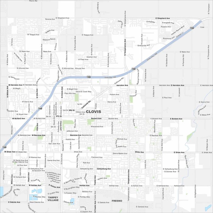Clovis Map California