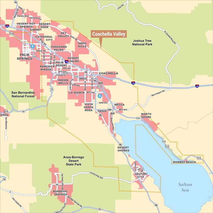 Coachella Valley Map