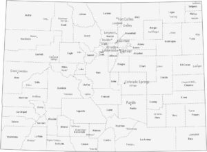 Colorado Counties Cities Map