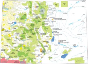 Colorado National Parks and Forests Map