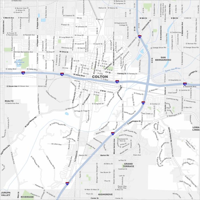 Colton Map California