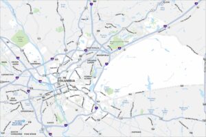 Columbia Map South Carolina