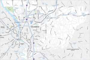 Columbus Map Georgia