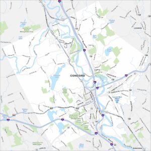 Concord Map New Hampshire