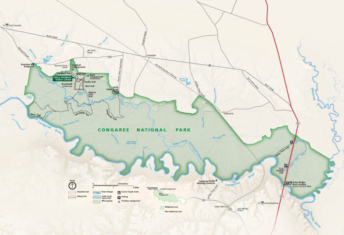 Congaree National Park Map