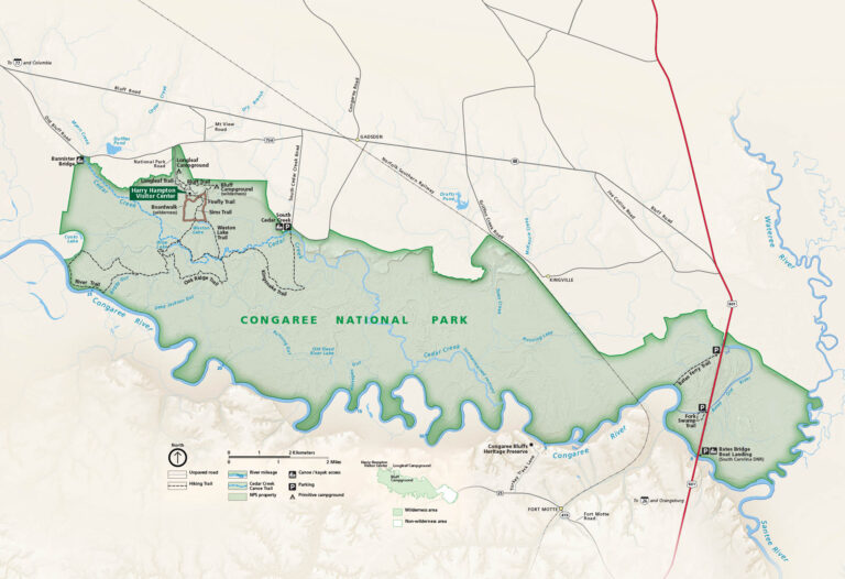 Congaree National Park Map