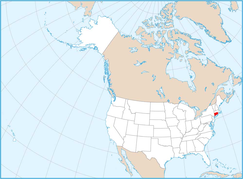 Connecticut Location Map