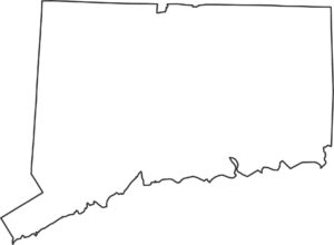 Connecticut Outline Map
