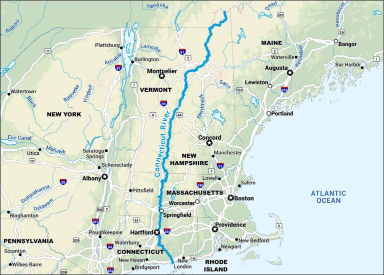 Connecticut River Map