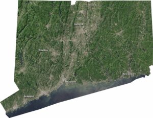 Connecticut Satellite Map