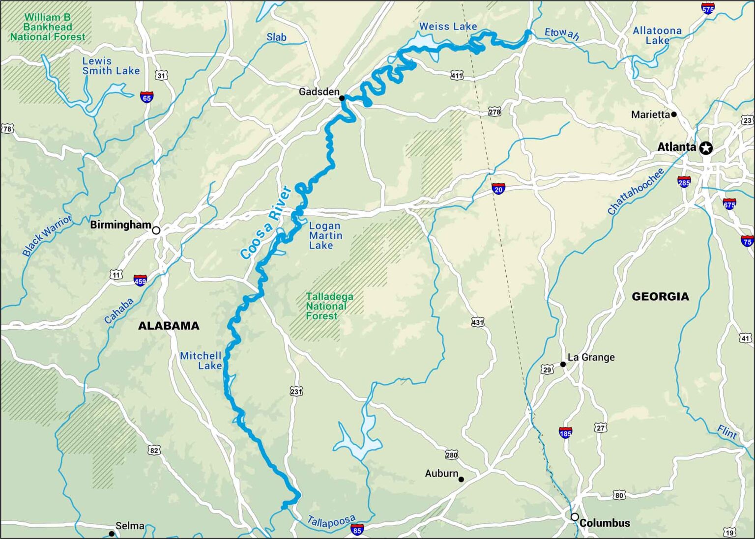 Trinity River Map - US Maps