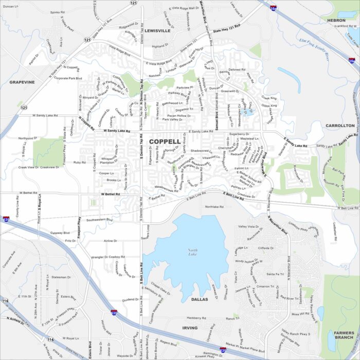 Coppell Map Texas