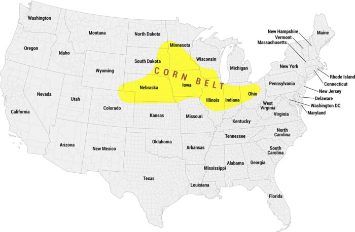Corn Belt Map
