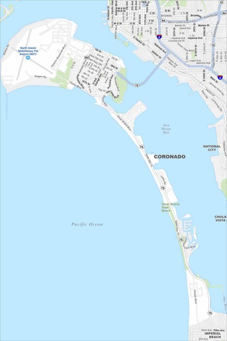 Coronado Map California
