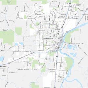 Corvallis Map Oregon
