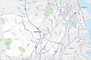Cranston Map Rhode Island