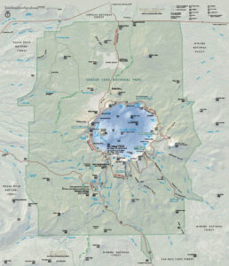 Crater Lake National Park Map