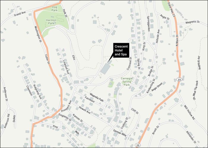 Crescent Hotel and Spa Map