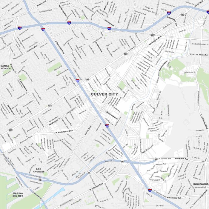 Culver City Map California