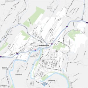 Cumberland Map Maryland