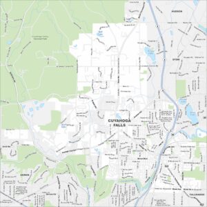 Cuyahoga Falls Map Ohio