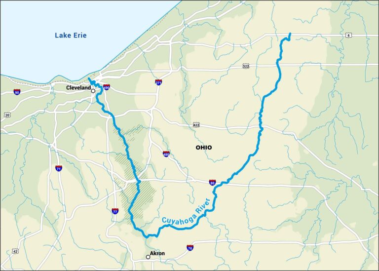 Cuyahoga River Map