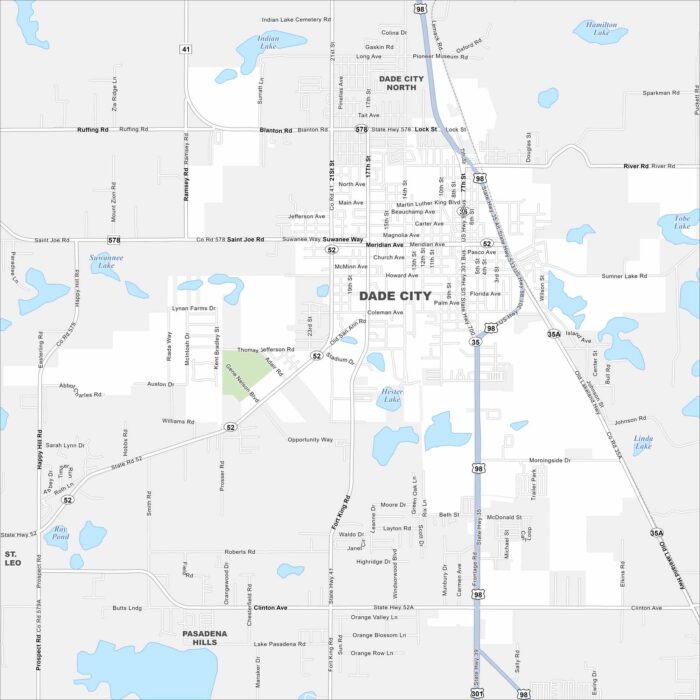 Dade City Map Florida