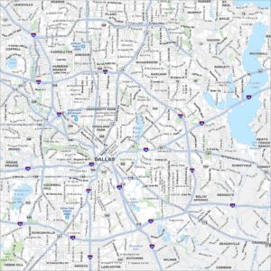 Dallas Map Texas