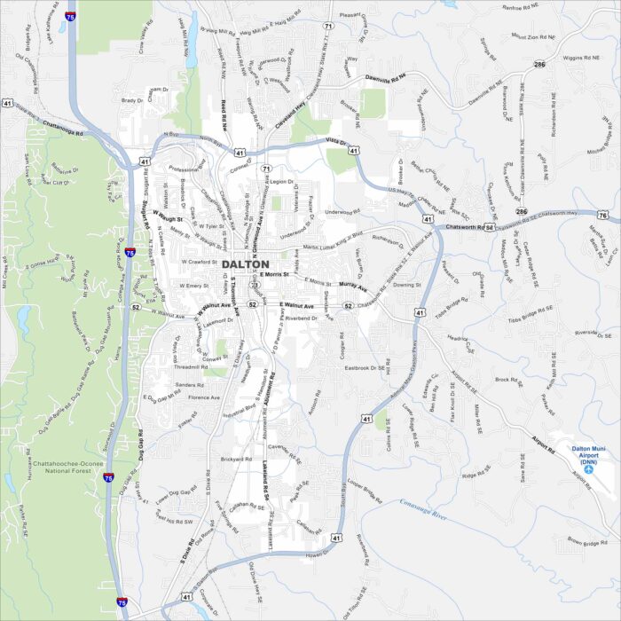 Dalton Map Georgia