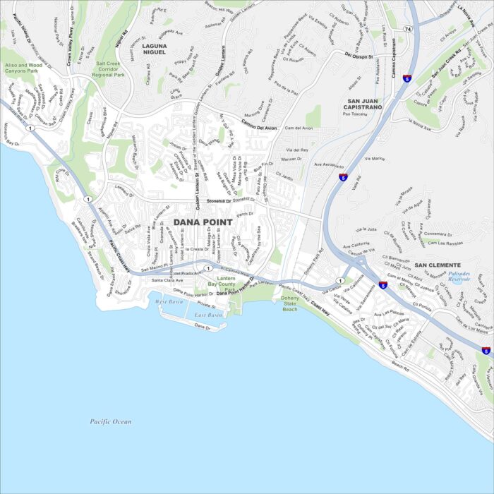 Dana Point Map California