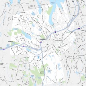 Danbury Map Connecticut