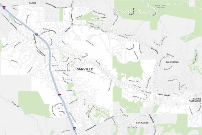 Danville Map California