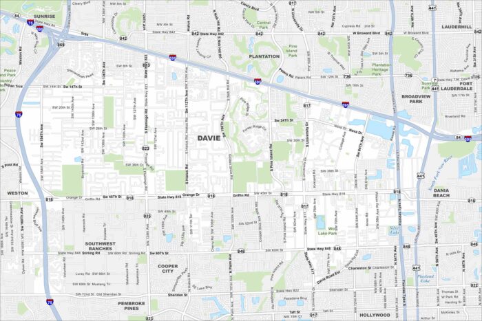 Davie Map Florida