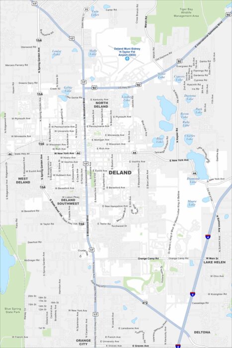 DeLand Map Florida