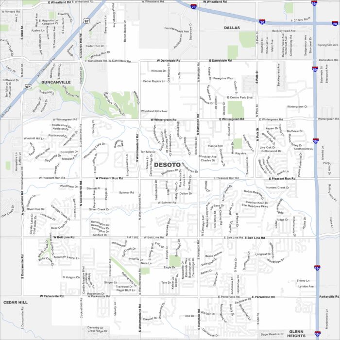 DeSoto Map Texas
