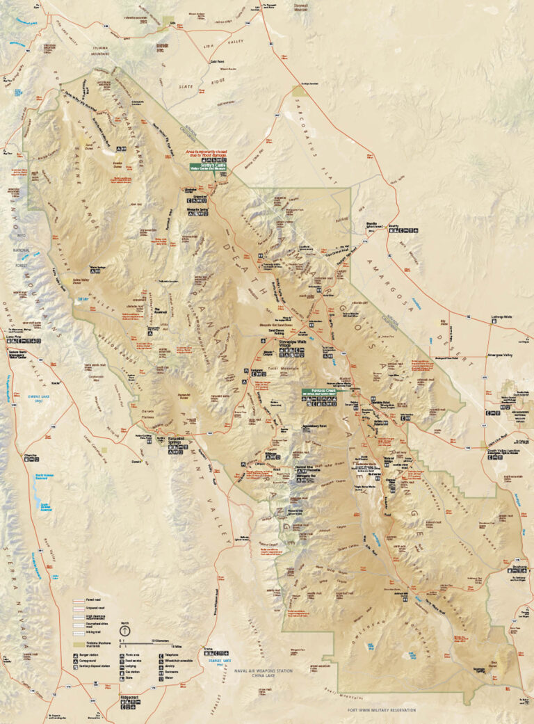 Death Valley National Park Map