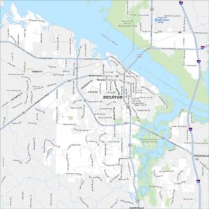 Decatur Map Alabama