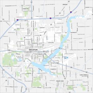 Map of Decatur, Illinois - US Maps