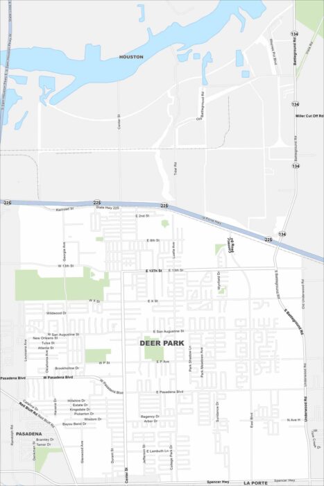 Deer Park Map Texas