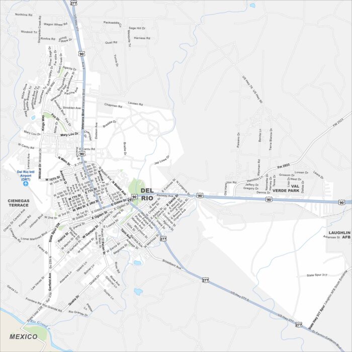 Del Rio Map Texas