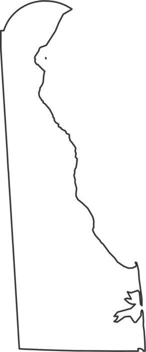 Delaware Outline Map