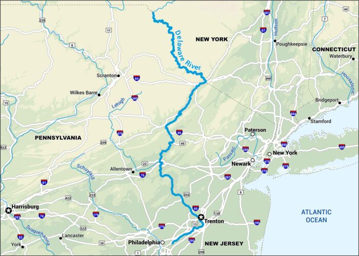 Delaware River Map