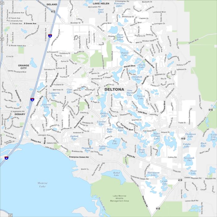 Deltona Map Florida