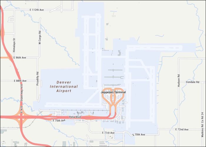 Denver International Airport Map