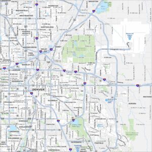 Denver Map Colorado