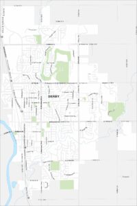 Derby Map Kansas