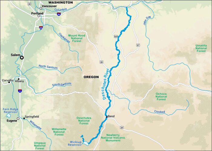 Deschutes River Map