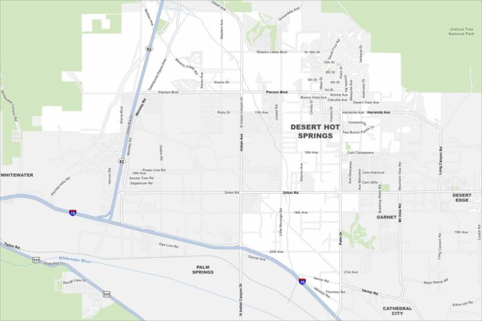 Desert Hot Springs Map California