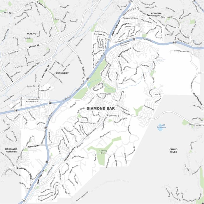 Diamond Bar Map California