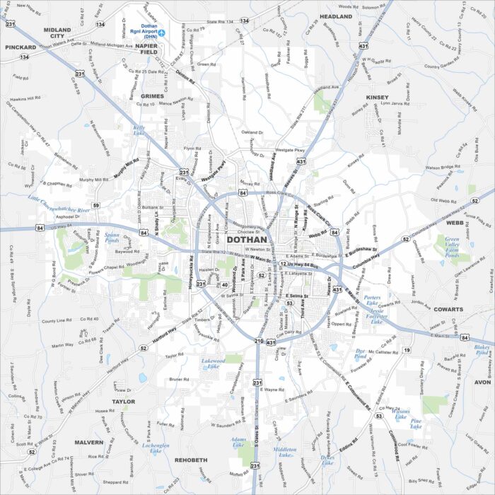 Dothan Map Alabama